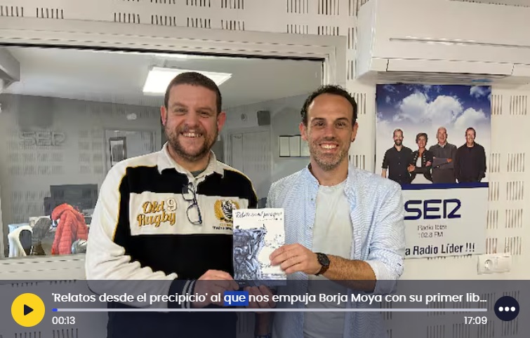 Borja Moya Castillo explica les claus del seu llibre ‘Relats desde el precipici’ a la Cadena Ser Ibiza